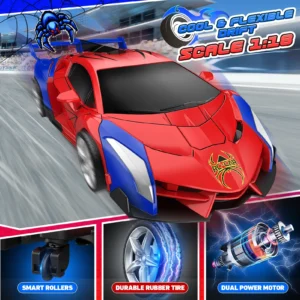 Remote control transform car toy – for boys aged 3-12